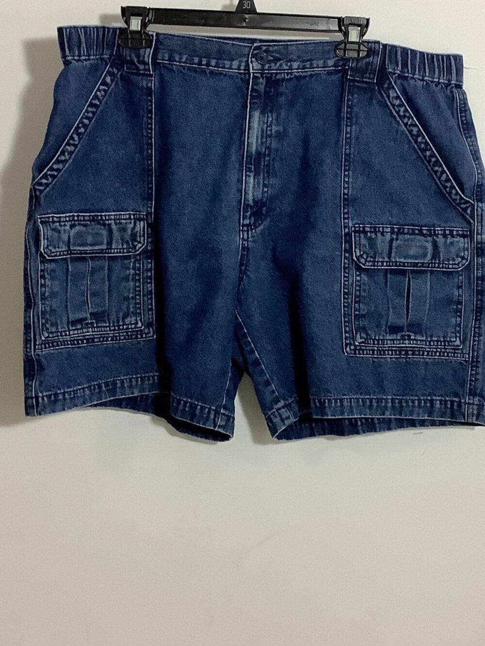 Denim Cargo Shorts Blue Savane